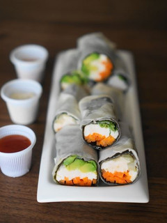 春巻きの皮で♥蒸し鶏のラップサラダ-レシピのメイン写真
