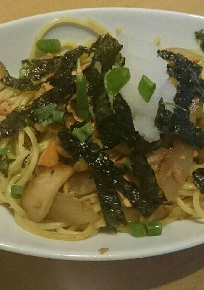 鮭とおろしの和風パスタ-レシピのメイン写真