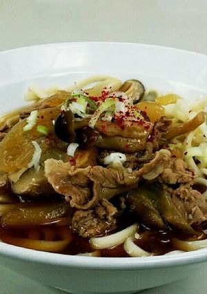 豚こましょうゆうどん-レシピのメイン写真