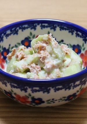 レンジで簡単♪茄子のおかかマヨ和え-レシピのメイン写真