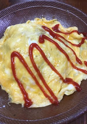 簡単ジェノバソースで☆即席オムライス-レシピのメイン写真