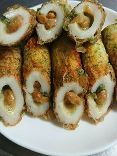ちくわの納豆挟み揚げ-レシピのメイン写真
