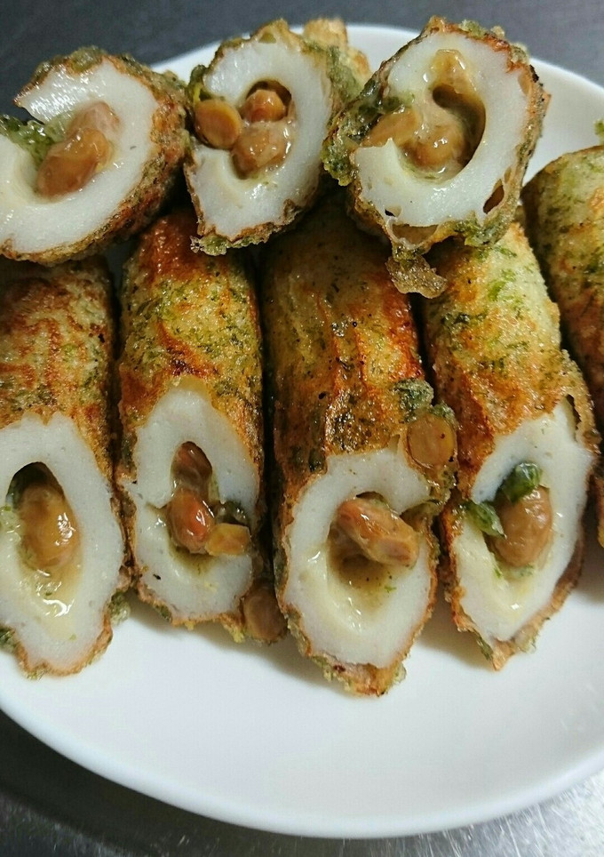 ちくわの納豆挟み揚げ-レシピのメイン写真