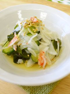 きゅうりと玉ねぎのさっぱり酢の物-レシピのメイン写真