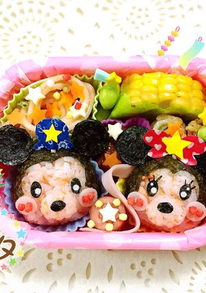 七夕キャラ弁 ツムツムミッキー☆ミニー-レシピのメイン写真
