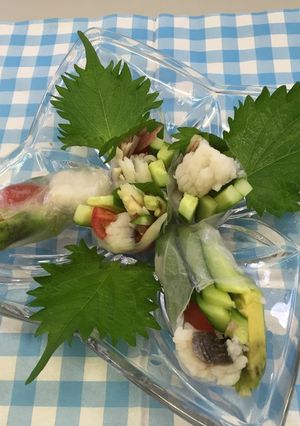 はもの生春巻き-レシピのメイン写真