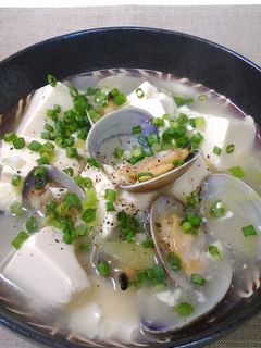 あさりと豆腐の煮込み♪-レシピのメイン写真