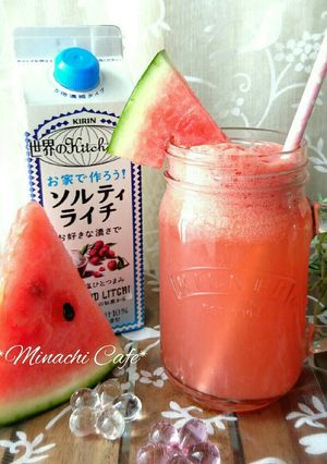 ソルティライチとすいかのソーダ-レシピのメイン写真