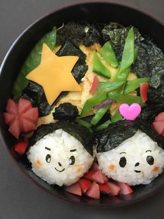 七夕 キャラ弁-レシピのメイン写真