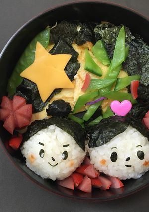 七夕 キャラ弁-レシピのメイン写真