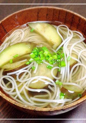夏にさっぱり☆ナスの素麺汁-レシピのメイン写真