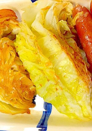 簡単なガーリック醤油焼きキャベツ-レシピのメイン写真