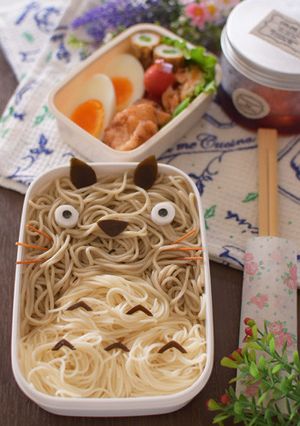 【キャラ弁】トトロの素麵＆蕎麦弁当-レシピのメイン写真