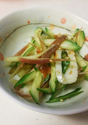 みょうがと胡瓜のあっさり和え物-レシピのメイン写真