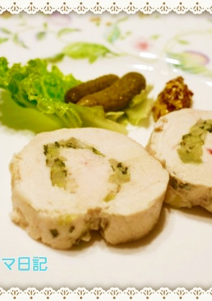 「ハーブ風味のロールチキン」-レシピのメイン写真
