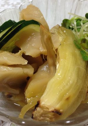 焼き茄子と搾菜のマリネ-レシピのメイン写真