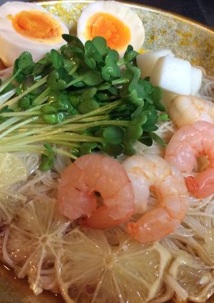 冷たいレモン素麺-レシピのメイン写真