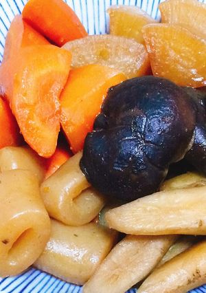 根菜の煮物(一人前約130kcal)-レシピのメイン写真