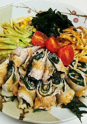 冷やし中華に一工夫♪豚ロールしゃぶしゃぶ-レシピのメイン写真