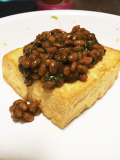 厚揚げの納豆のせ-レシピのメイン写真