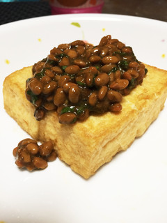 厚揚げの納豆のせ-レシピのメイン写真