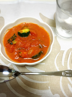 ズッキーニと小松菜のトマト煮込み-レシピのメイン写真