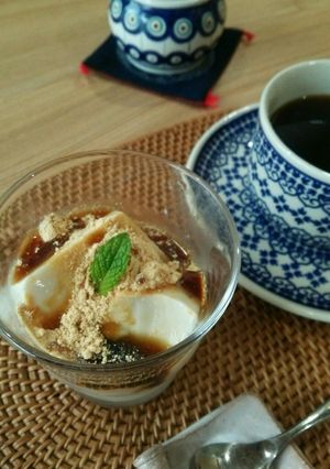 小豆と2層のひんやりぷるぷる豆乳プリン-レシピのメイン写真