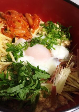 薬味と豆腐の丼-レシピのメイン写真