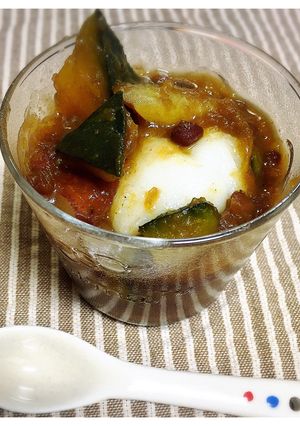 さつまいもとかぼちゃのぜんざい-レシピのメイン写真