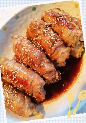キャベツの肉巻き♡-レシピのメイン写真