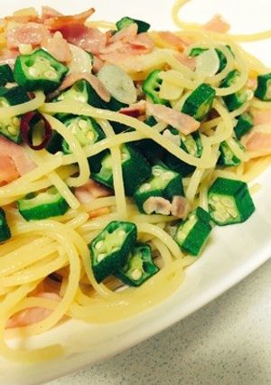 トゥルンな新食感、オクラのペペロンチーノ-レシピのメイン写真