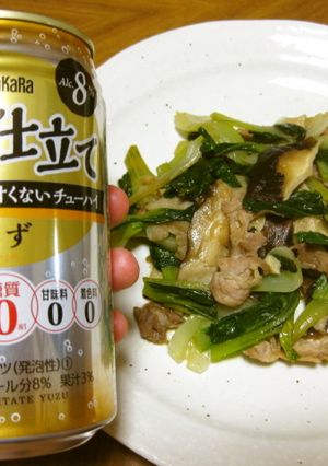 チンゲン菜と椎茸のオイスターソース炒め-レシピのメイン写真