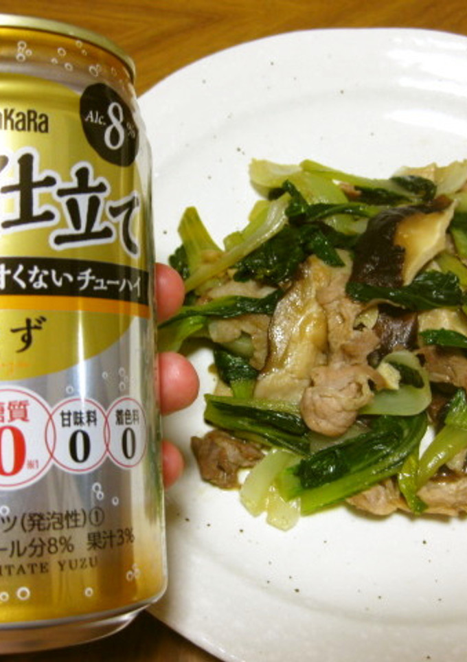 チンゲン菜と椎茸のオイスターソース炒め-レシピのメイン写真