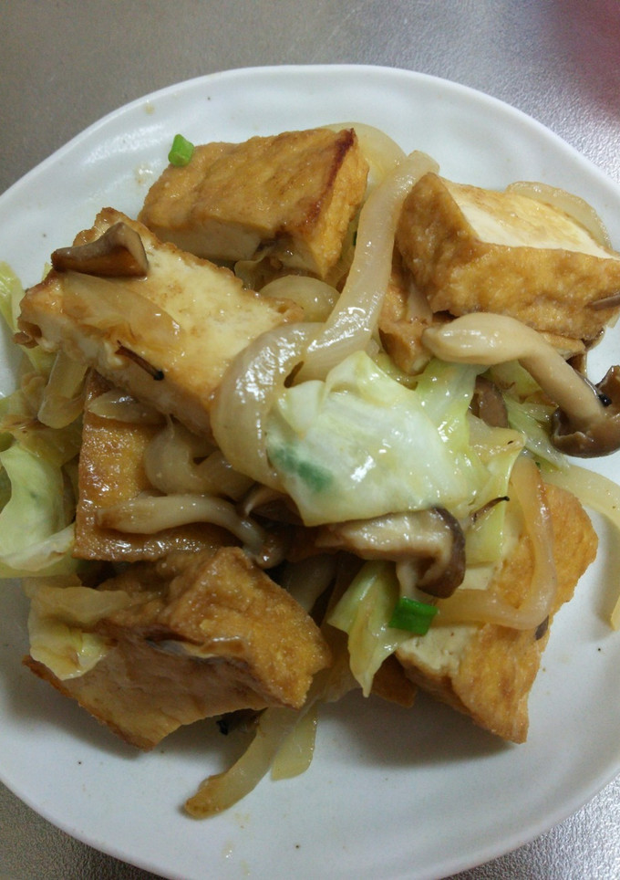 厚揚げと余り野菜でうまうま☆味噌野菜炒め-レシピのメイン写真