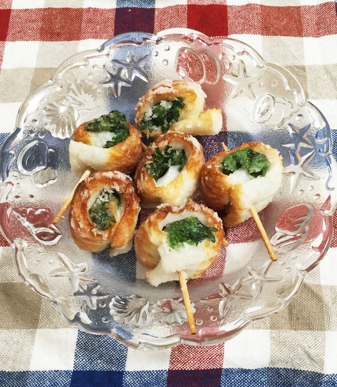夏にぴったり☆大葉と梅肉のちくわ包み揚げ-レシピのメイン写真