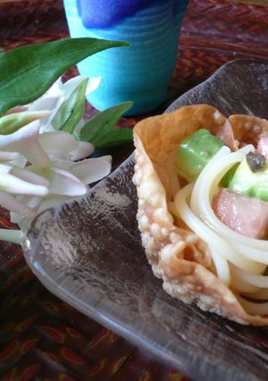 餃子の皮で☆パリポリサラダ-レシピのメイン写真