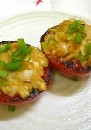 トマトのネギ味噌田楽-レシピのメイン写真