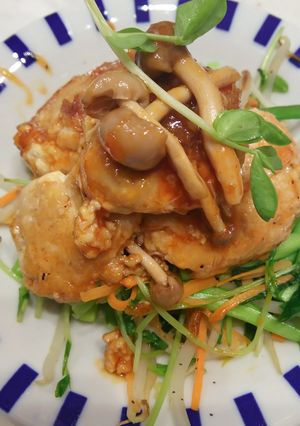 豆腐団子の甘酢あんがらめ煮-レシピのメイン写真