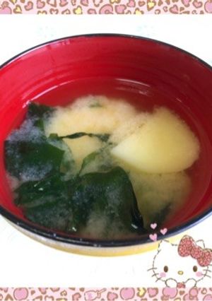 「じゃがいも」の味噌汁〜(o˘◡˘o)♡-レシピのメイン写真