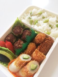 毎日男弁当⁂ピーマンの肉詰め弁当-レシピのメイン写真