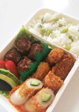 毎日男弁当⁂ピーマンの肉詰め弁当-レシピのメイン写真
