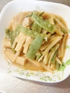 モロッコいんげんと大根の皮の時短煮物-レシピのメイン写真