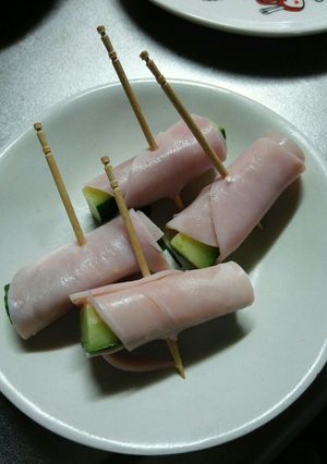 キュウリのハム巻き-レシピのメイン写真