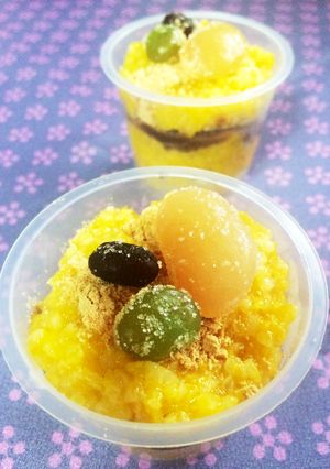 カボチャのカップおはぎ-レシピのメイン写真