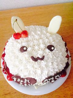 うさぎさん♡バースデーケーキ-レシピのメイン写真