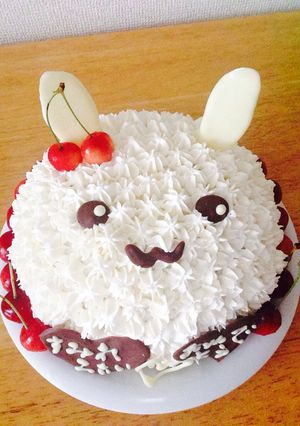 うさぎさん♡バースデーケーキ-レシピのメイン写真