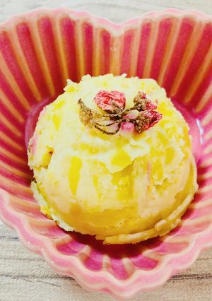 桜の塩漬けのスウィートポテトサラダ-レシピのメイン写真