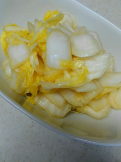 野菜の浅漬け 今回は白菜で作りました。-レシピのメイン写真