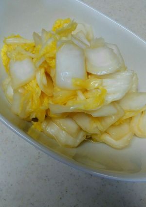 野菜の浅漬け　今回は白菜で作りました。-レシピのメイン写真