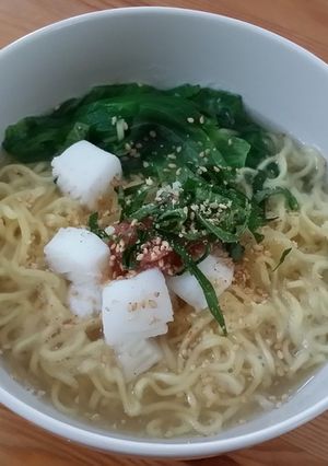 海鮮梅しそ塩ラーメン-レシピのメイン写真